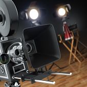 Camera and Directors Chair